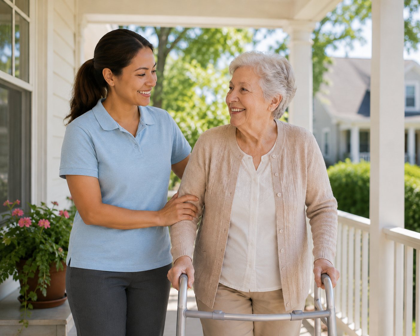 Carer and senior